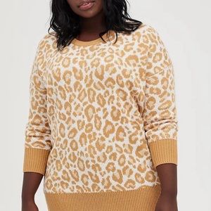Torrid leopard print sweater